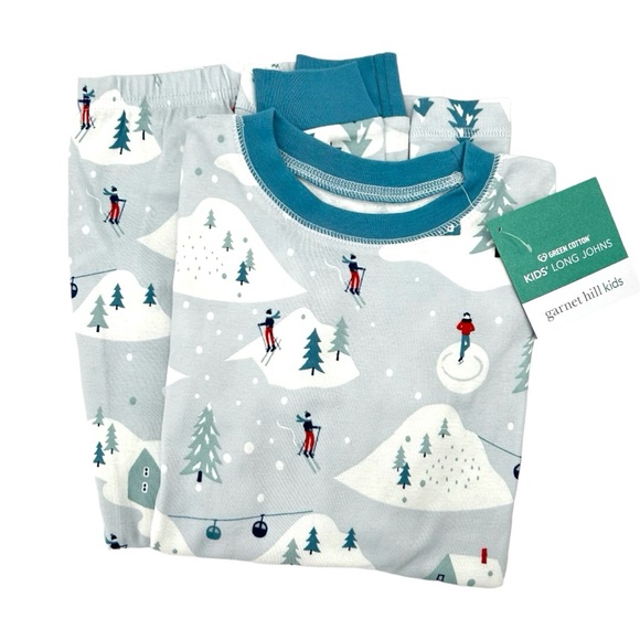 Garnet Hill Other - Garnet Hill Kids’ Organic Cotton Long Johns kids size 12